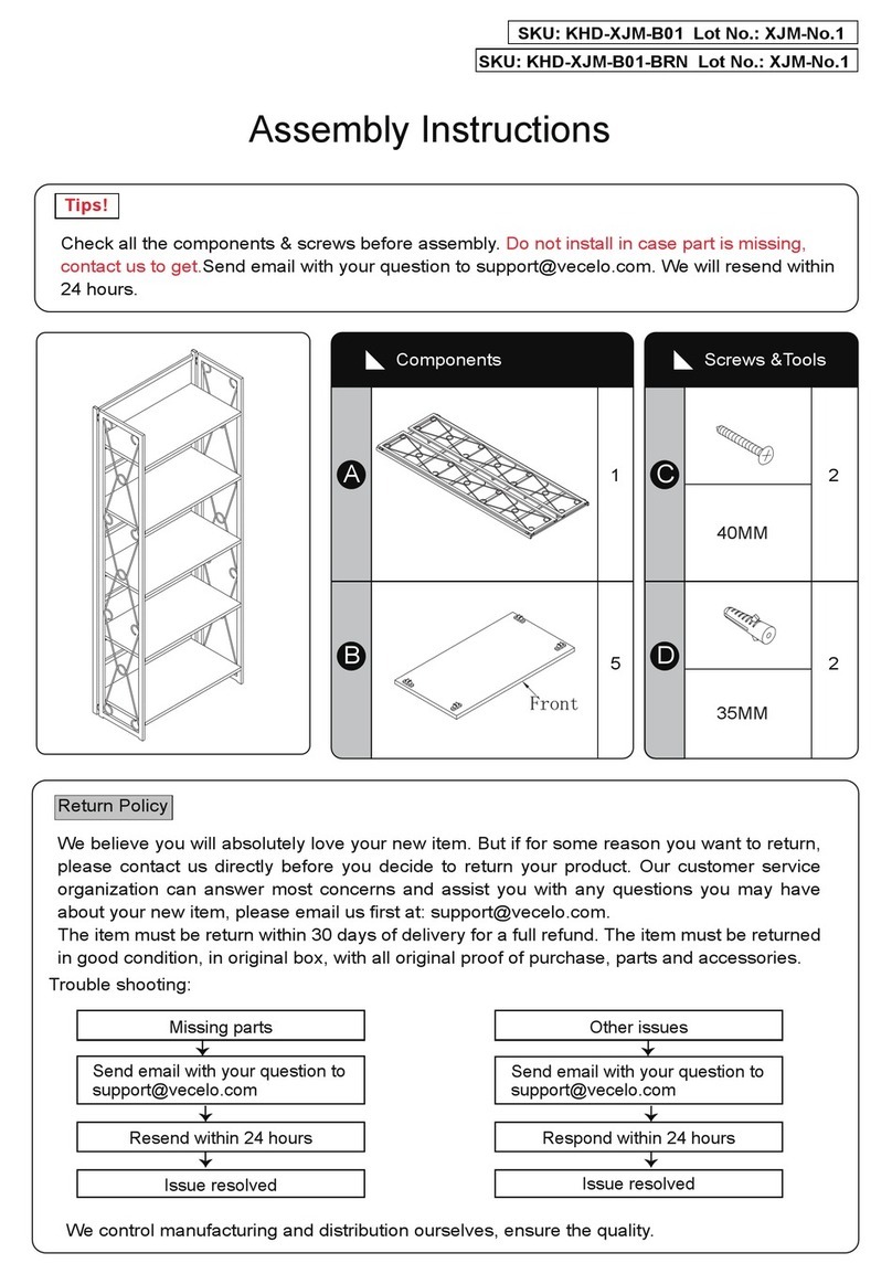 VECELO KHD-XJM-B01 User manual