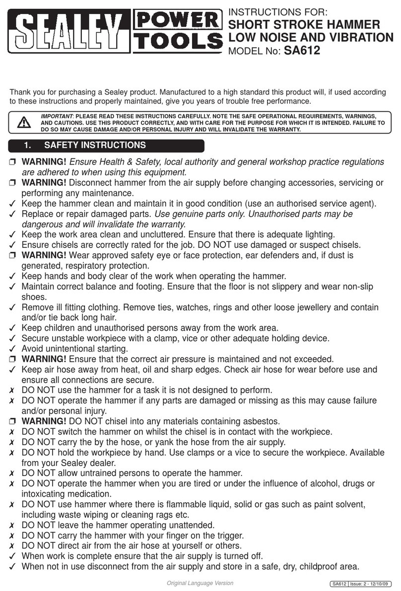 Sealey SA612 instructions