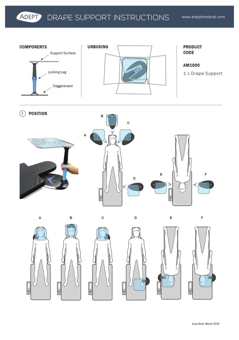 Adept Medical AM1000 instructions