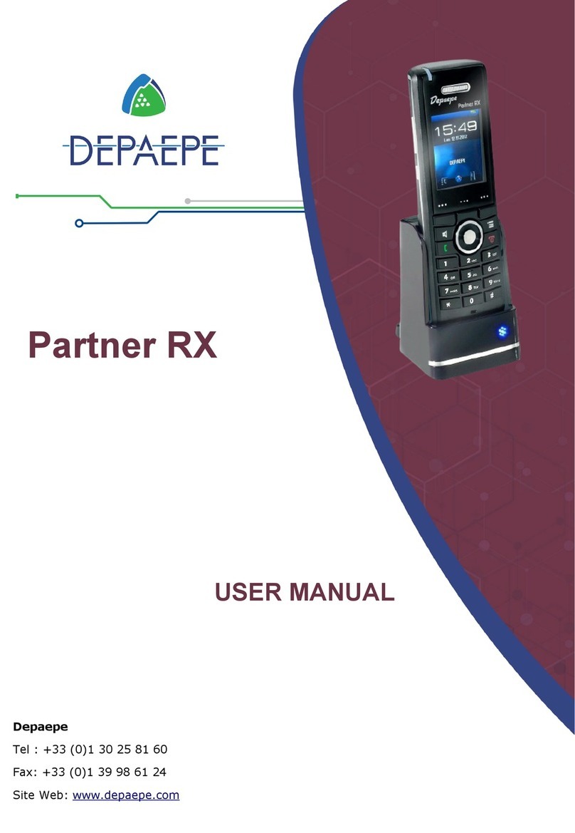 Depaepe Partner RX user manual