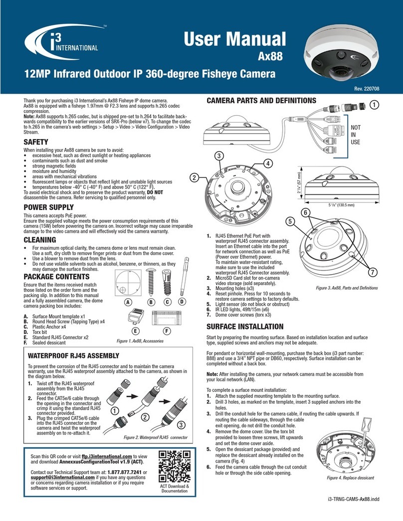 i3 International Ax88 user manual