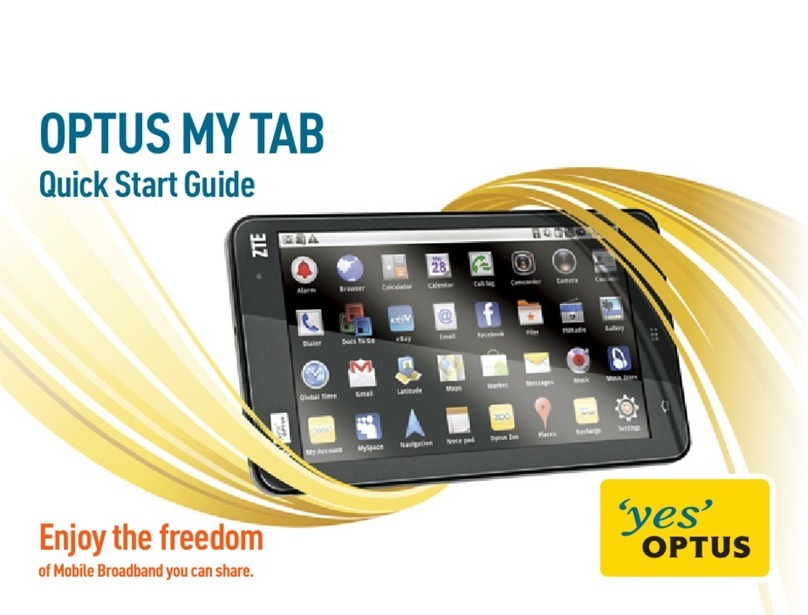 Optus My Tab quick start guide