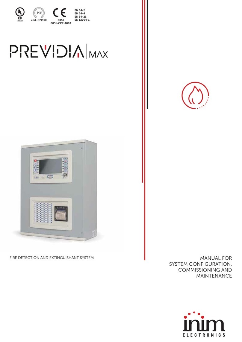 INIM Electronics PREVIDIA MAX Manual for system configuration, commissioning and maintenance