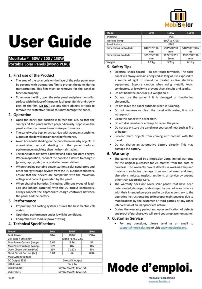 MobiSolar 60W user guide