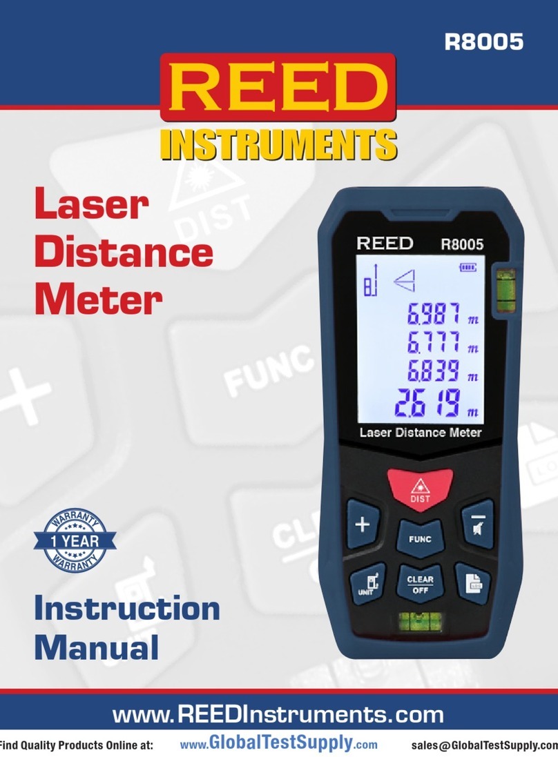 Reed Instruments R8005 instruction manual