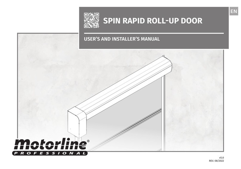 Motorline professional SPIN User's and installer's manual