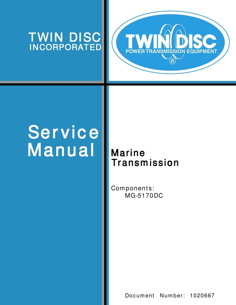 Twin Disc MG-5170DC Service manual