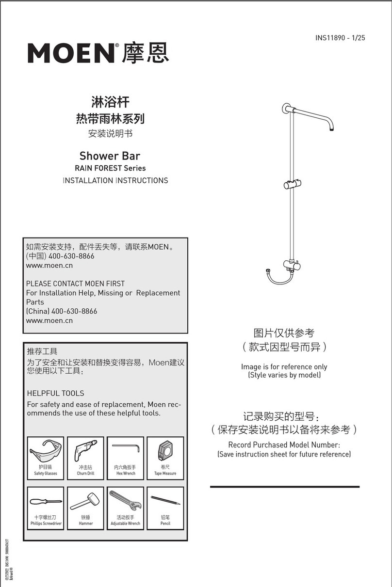 Moen RAIN FOREST Series User manual