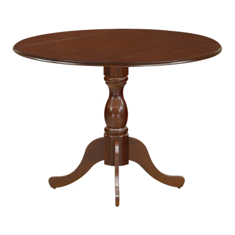 East West Furniture NEW DUBLIN DMT Assembly instructions