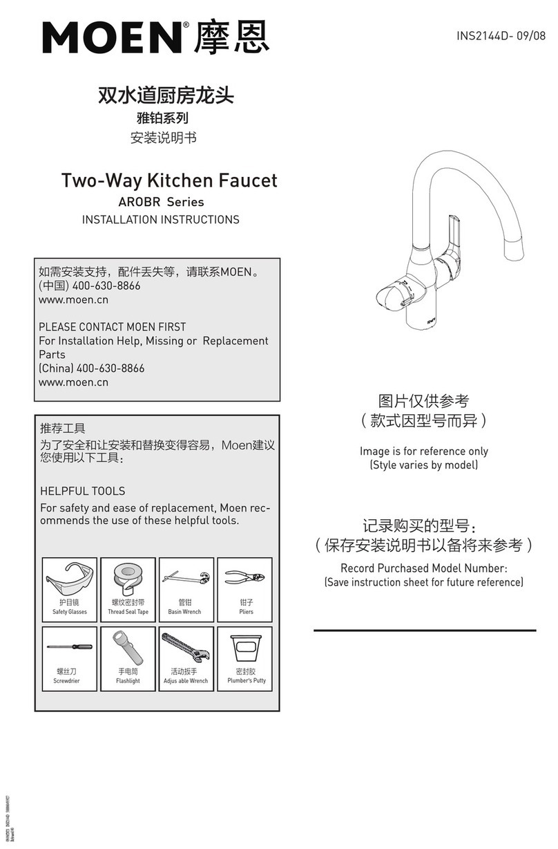 Moen AROBR Series User manual
