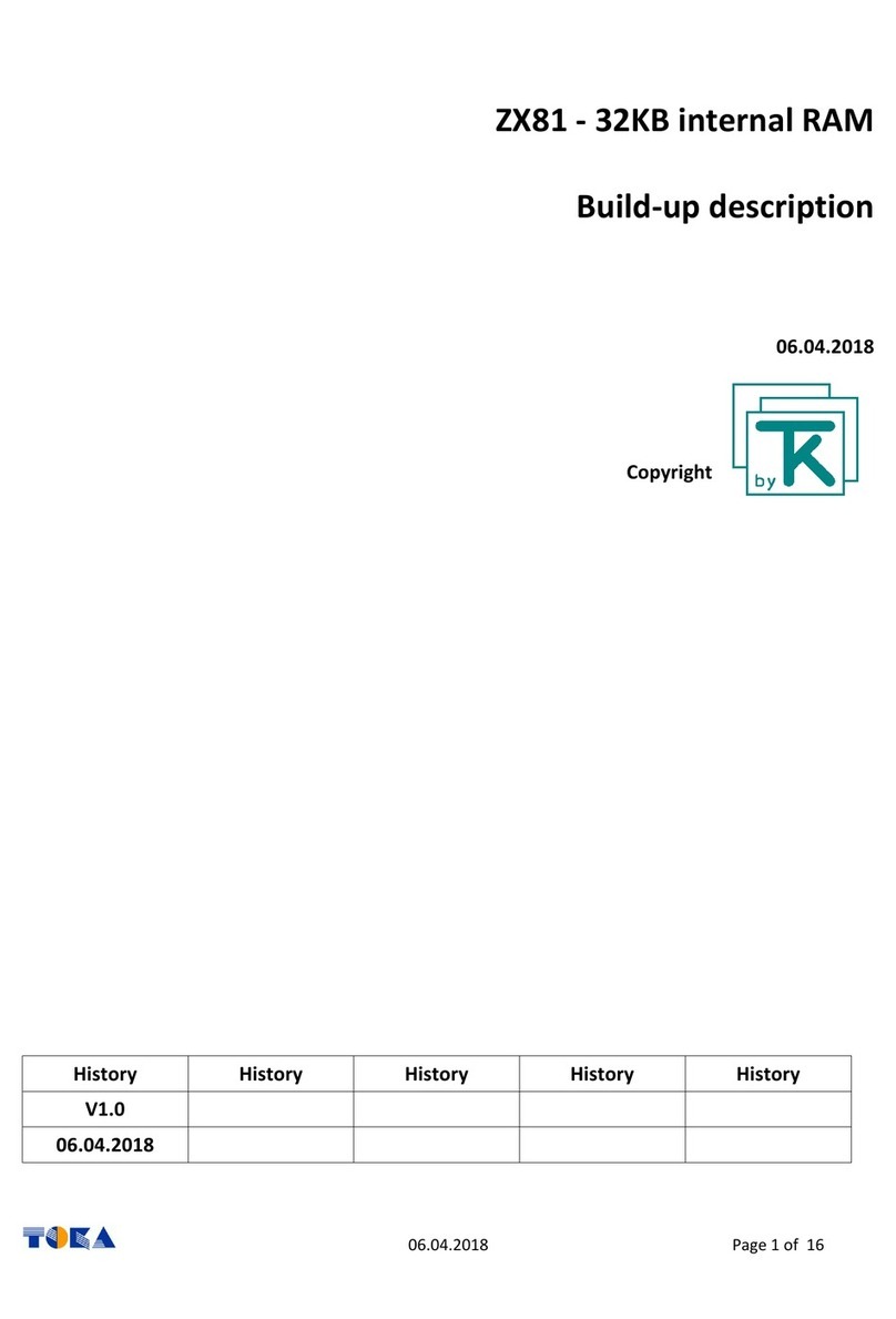 TK ZX81 Operating and installation instructions