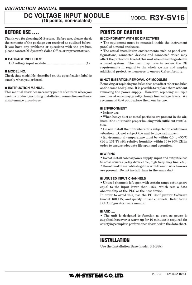 M-system R3Y-SV16 User manual