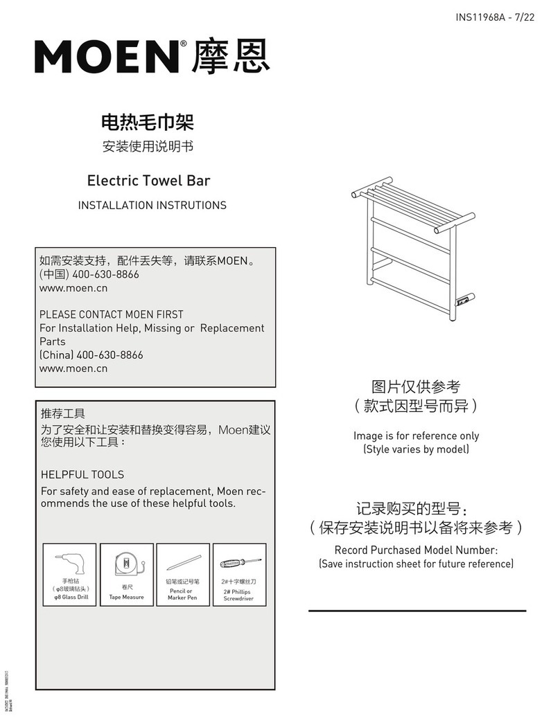 Moen Eva ACC2506 installation instructions Moen Eva ACC2506 installation instructions