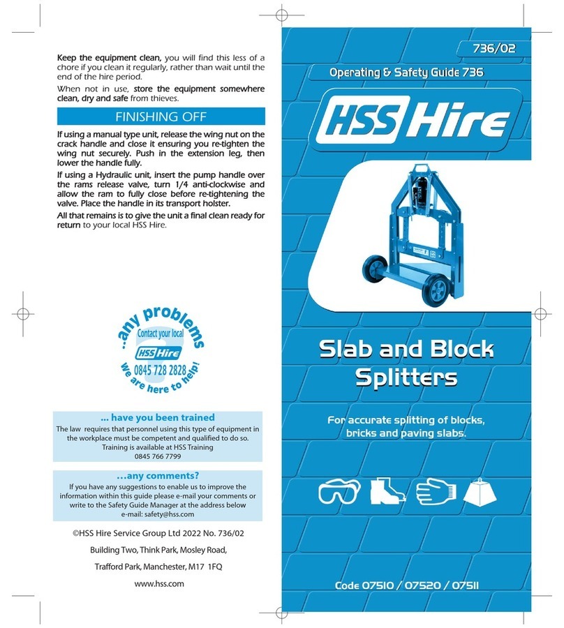 HSS Hire 736 Operating & safety guide