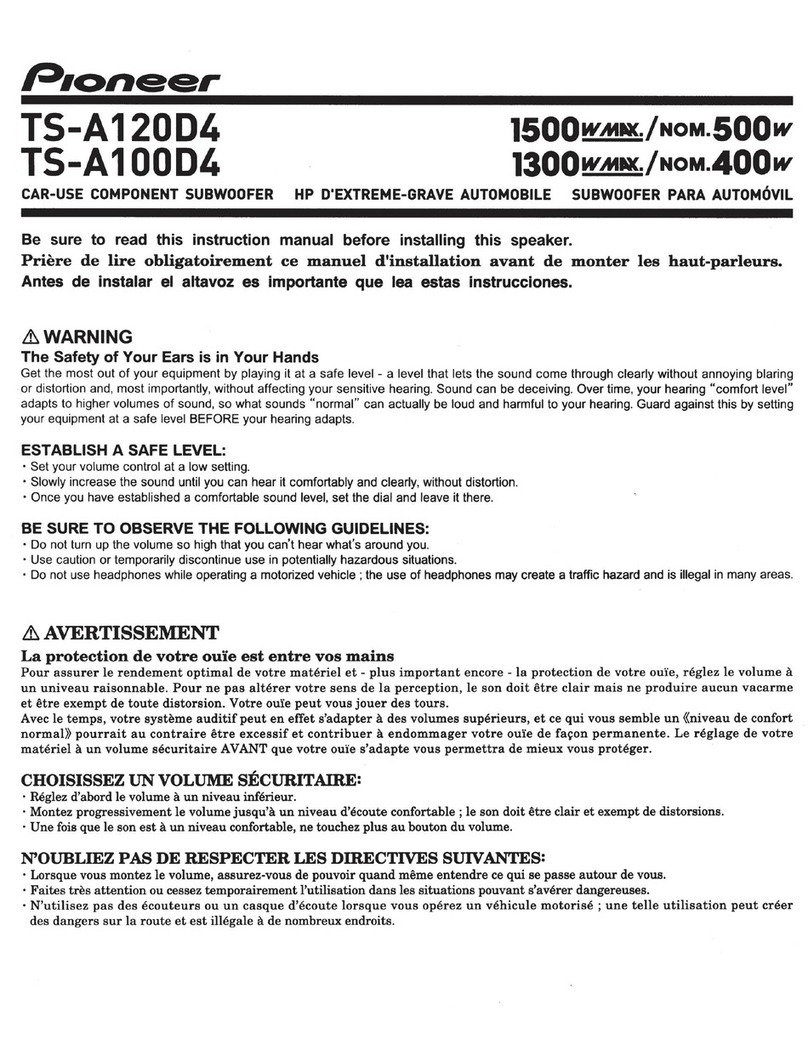Pioneer TS-A120D4 User manual