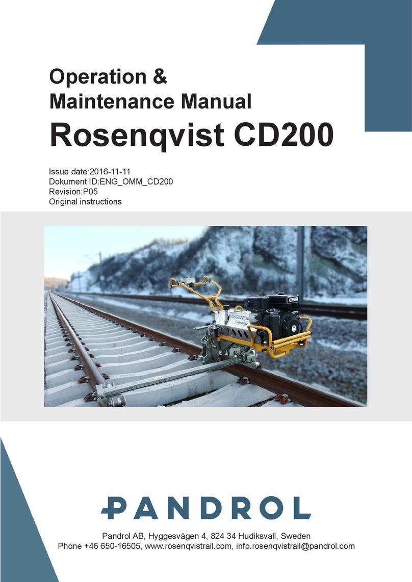 PANDROL Rosenqvist CD200 Operation & maintenance manual