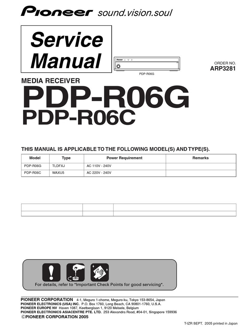 Pioneer PDP-R06G Service manual