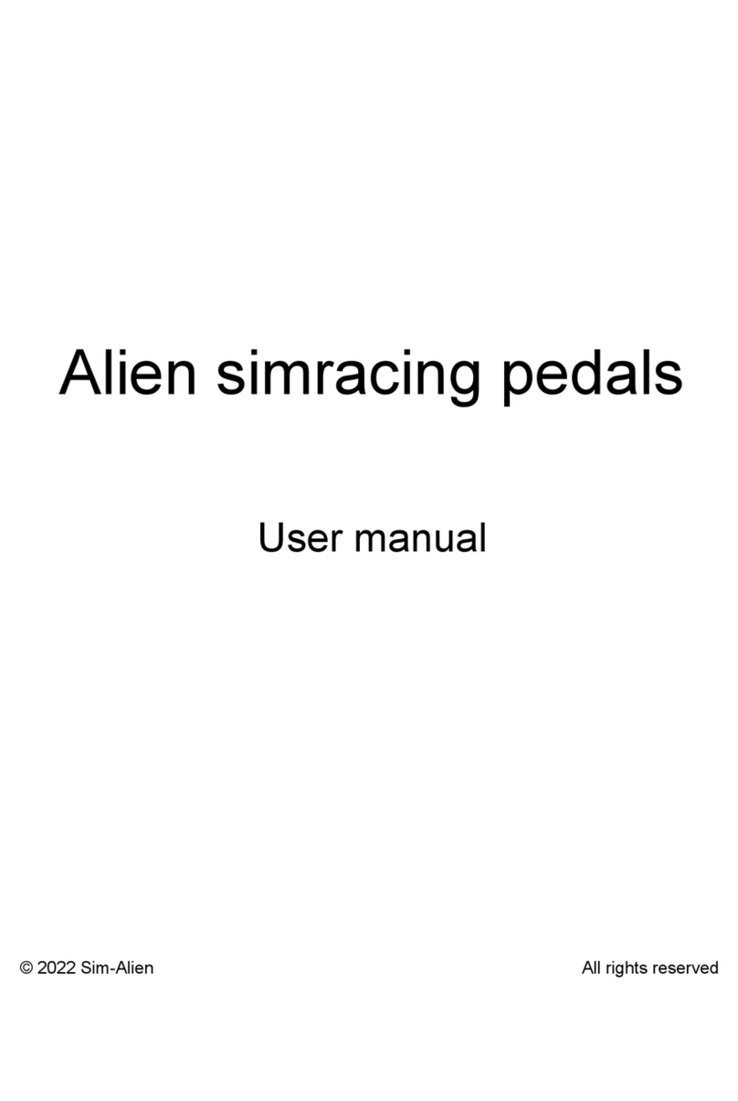 Alien Simracing pedals user manual
