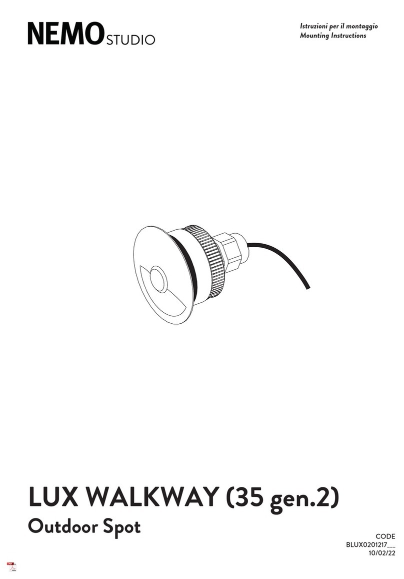 Nemo Studio LUX WALKWAY 35 gen.2 Mounting instructions