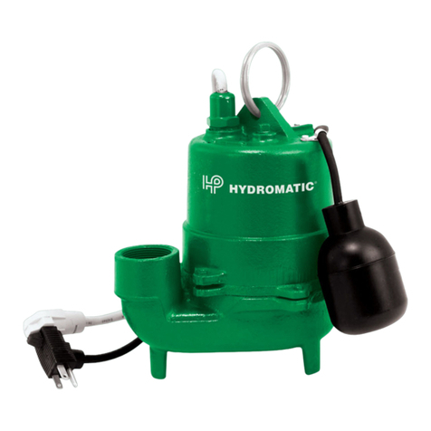 Pentair HYDROMATIC HTS33A1 Installation and service manual