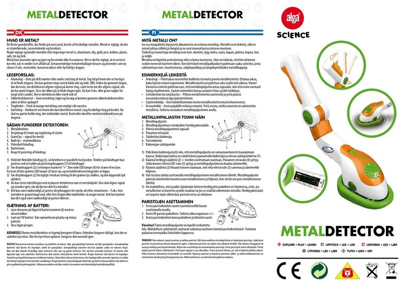 Alga Science METALDETECTOR User manual