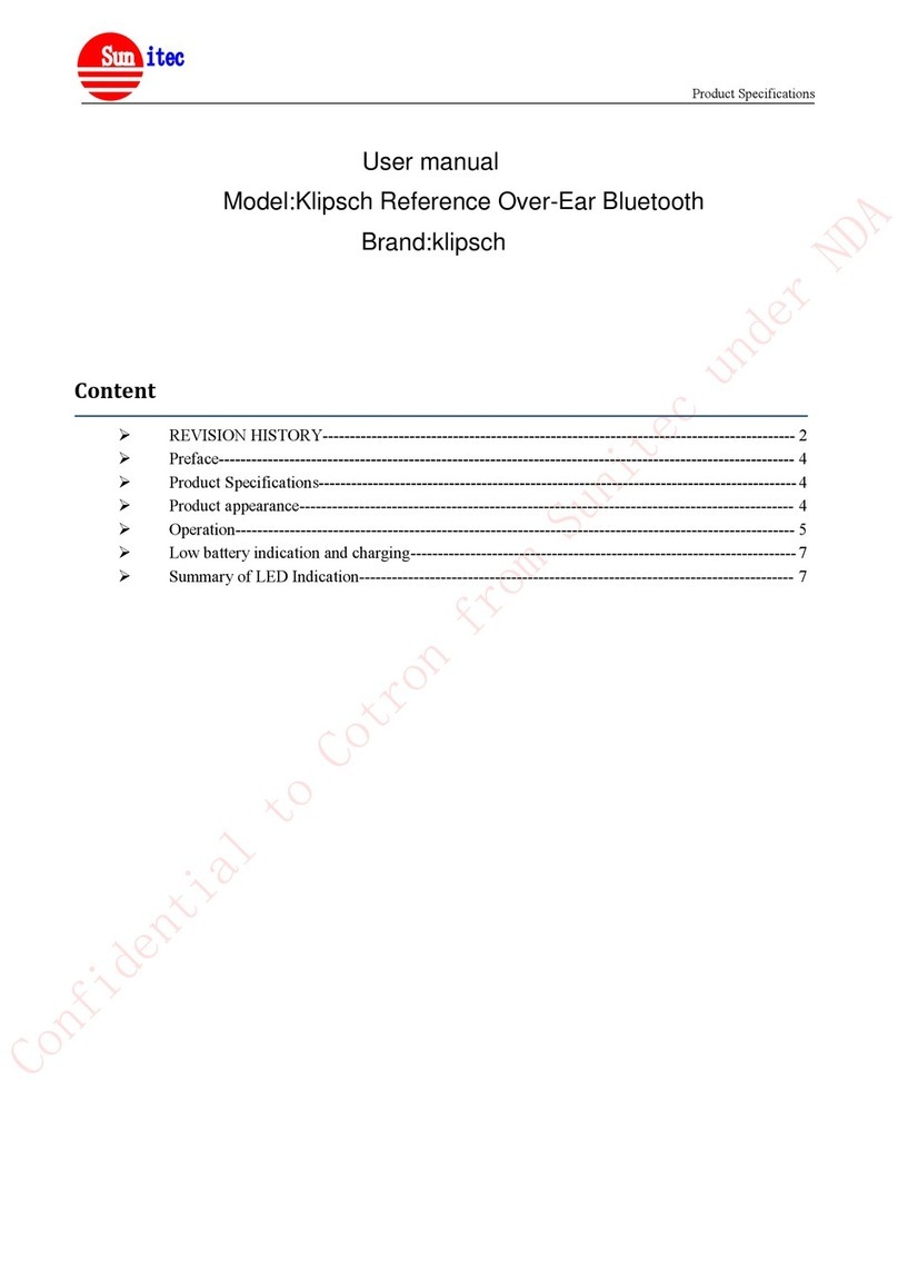 Klipsch OVER-EAR user manual