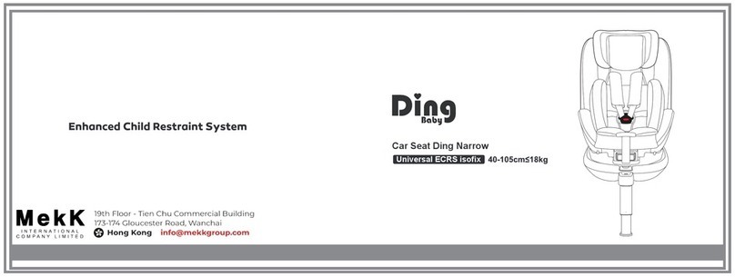 Ding baby Universal ECRS isofix manual