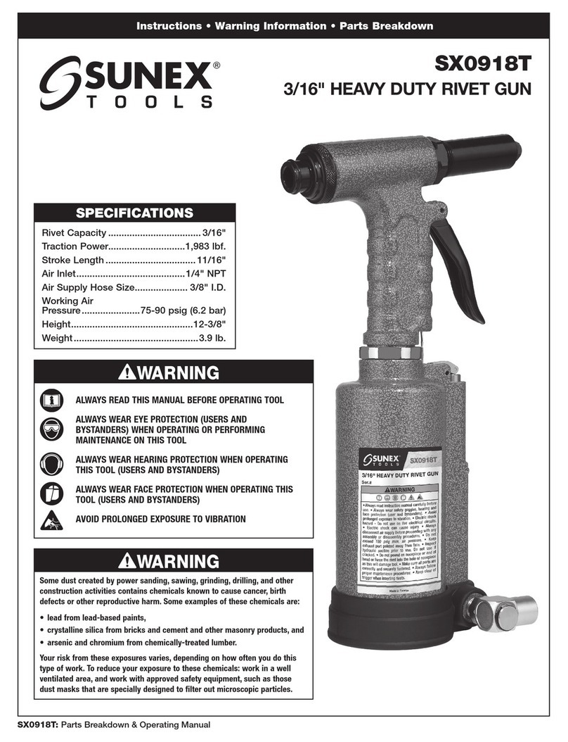 Sunex Tools SNAPP SX0918T User manual