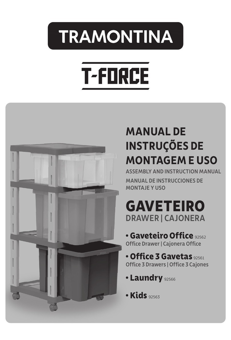 Tramontina T-FORCE GAVETEIRO Assembly and instruction manual