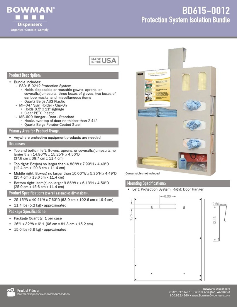 BOWMAN BD615-0012 User manual
