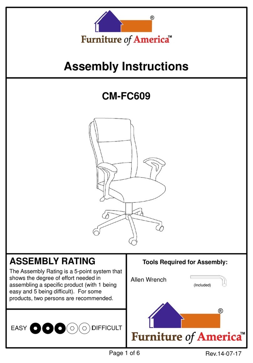 Furniture of America CM-FC609 Assembly instructions