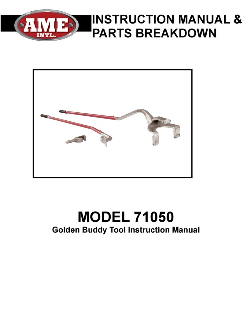 AME Intl. 71050 Instruction manual & parts breakdown