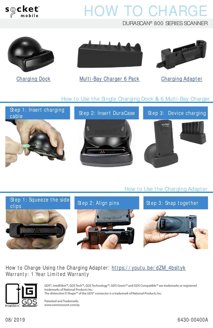 Socket DURASCAN 800 Series User manual Socket DURASCAN 800 Series User manual