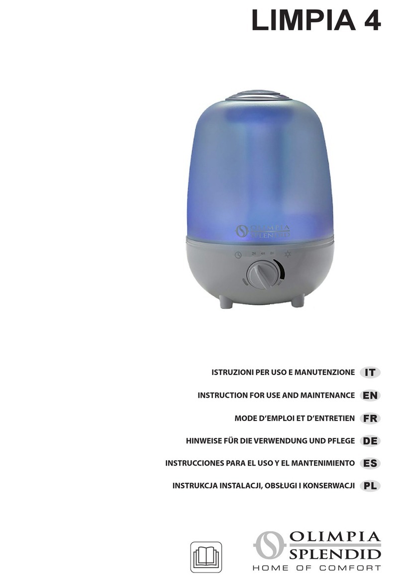 Olimpia splendid LIMPIA 4 Specification sheet Olimpia splendid LIMPIA 4 Specification sheet