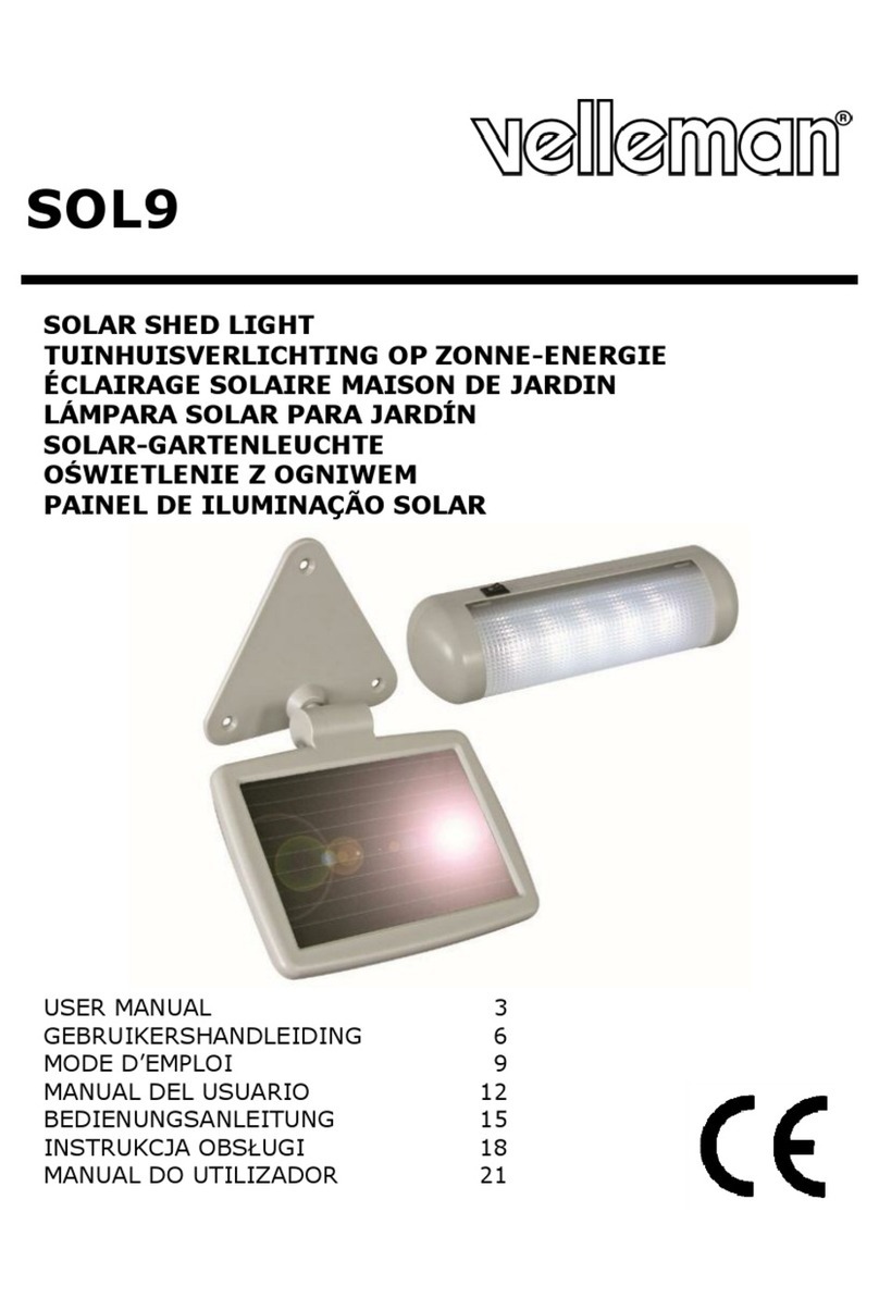 Velleman SOL9 User manual
