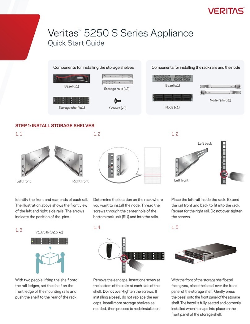 VERITAS 5250 S Series quick start guide VERITAS 5250 S Series quick start guide