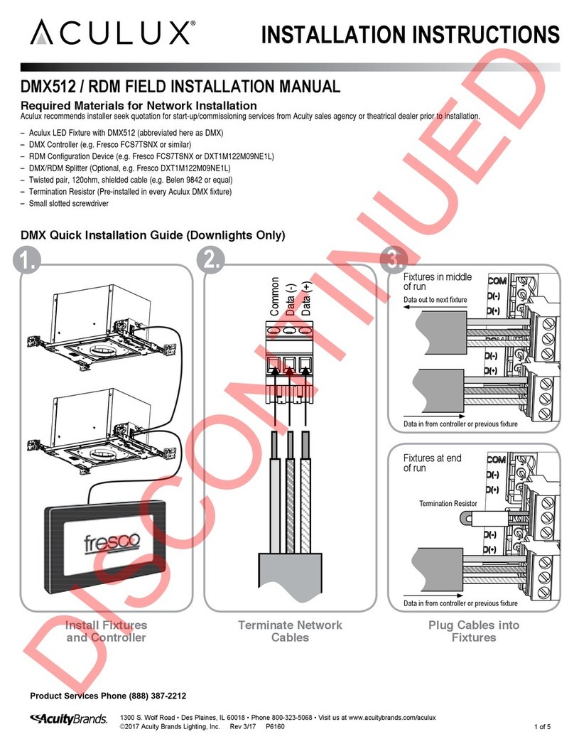 Acuity Brands Aculux AX3 A WDTW installation instructions