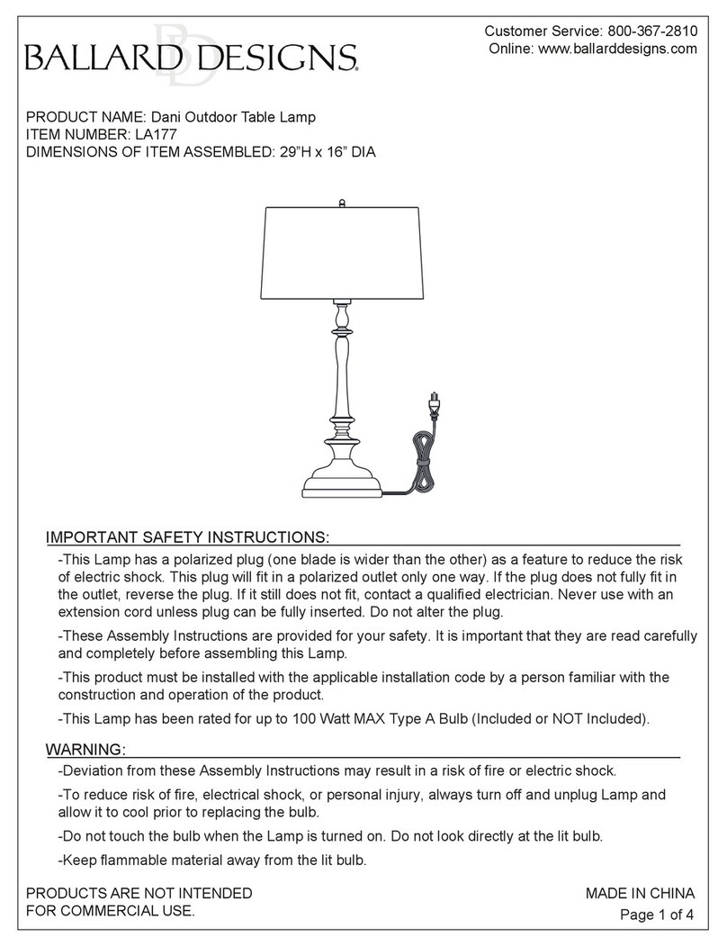 Ballard Designs Dani LA177 manual
