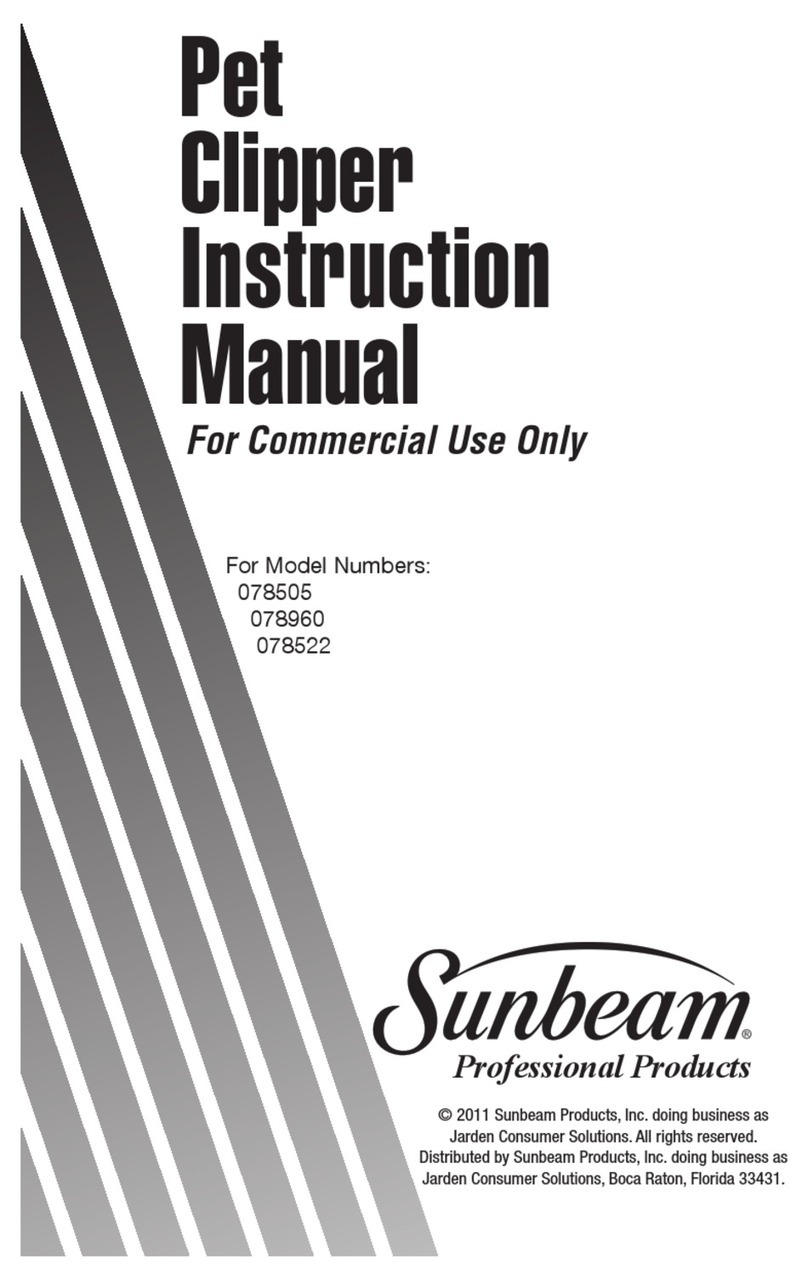 Sunbeam 078505 instruction manual