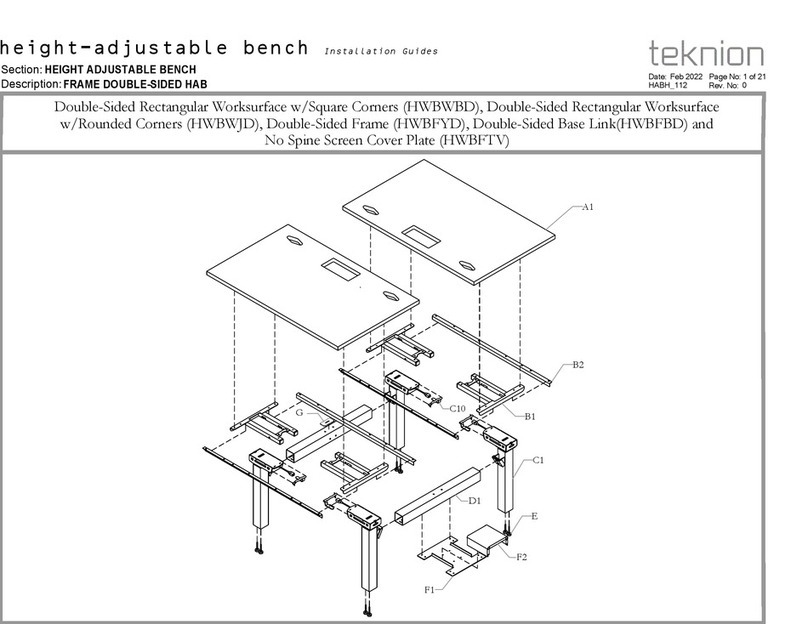 Teknion HWBWBD User manual Teknion HWBWBD User manual