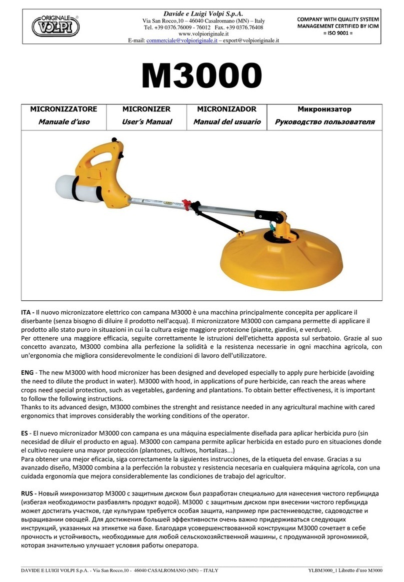 Volpi M3000 user manual