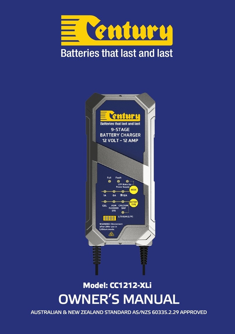 Century CC1212-XLi owner's manual