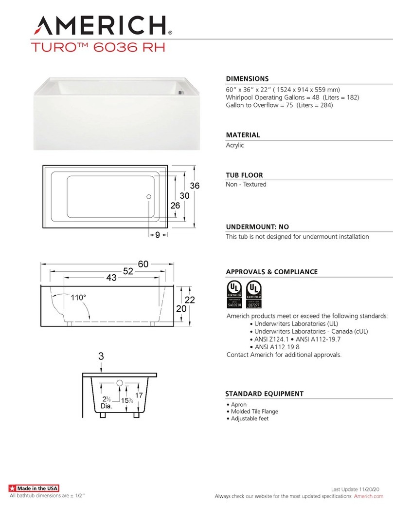 AMERICH TURO 6036 RH User manual