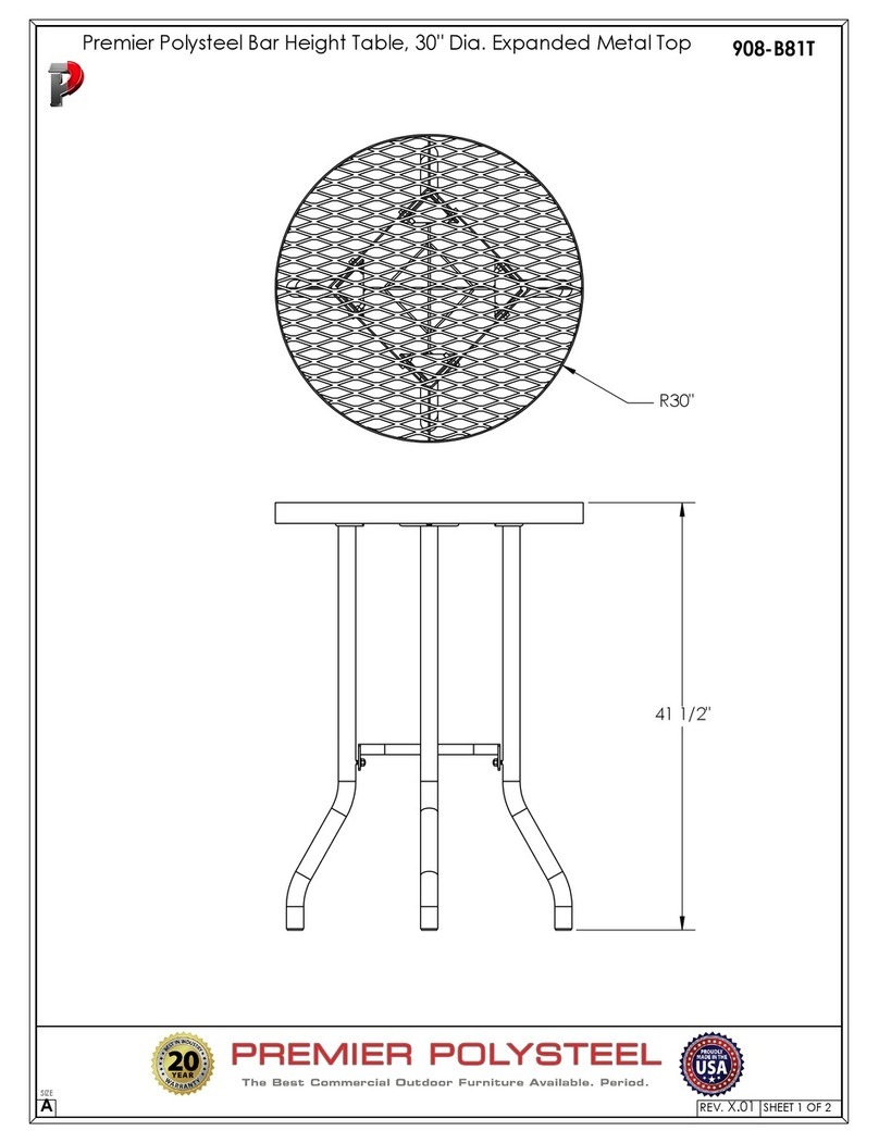 PREMIER POLYSTEEL 908-B81T manual