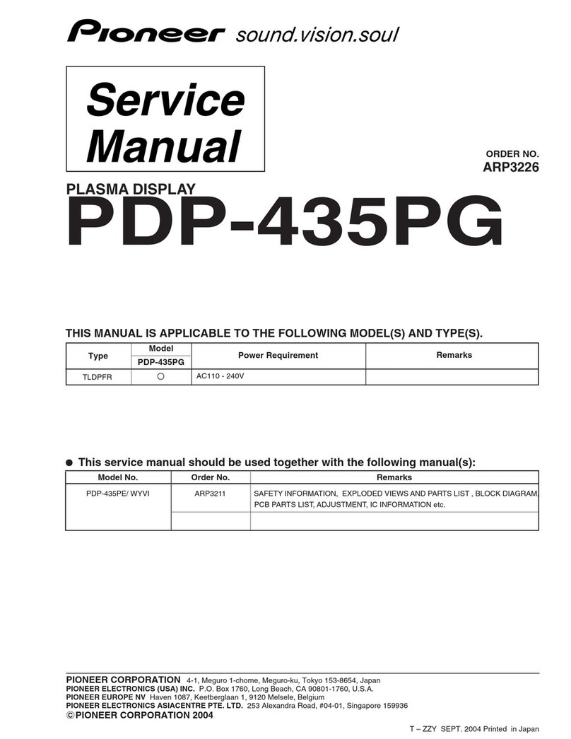 Pioneer PDP-435PG User manual