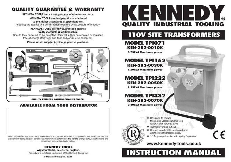 Kennedy TPI071 User manual