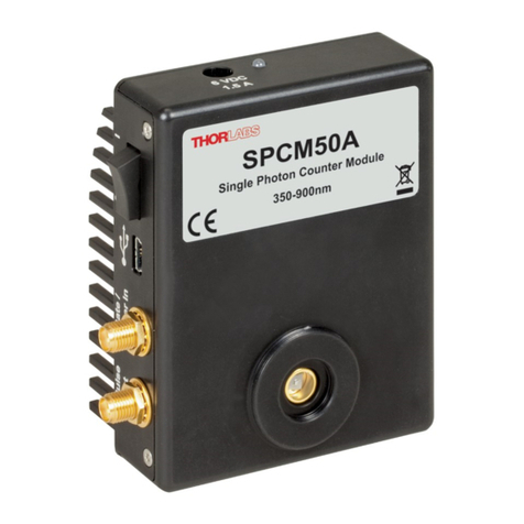 THORLABS SPCM A Series User manual