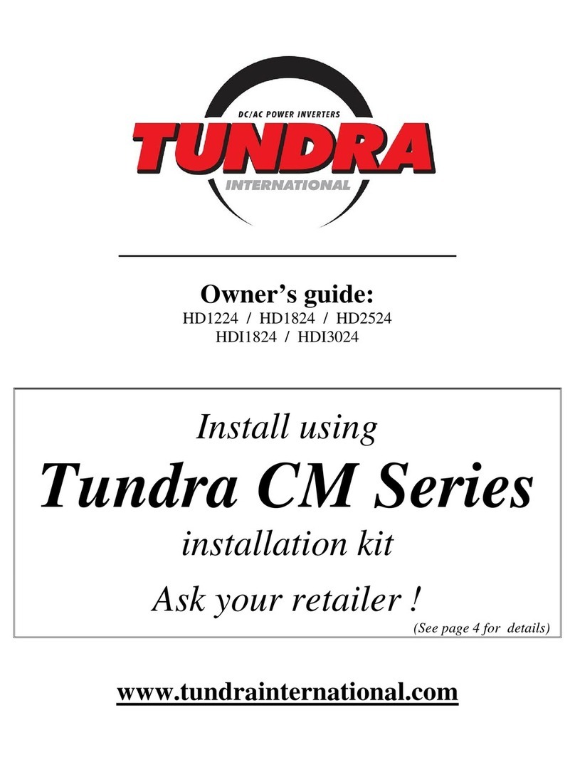 Tundra HD1224 owner's guide