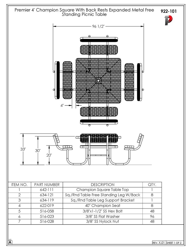 PREMIER POLYSTEEL Champion 922-101 manual