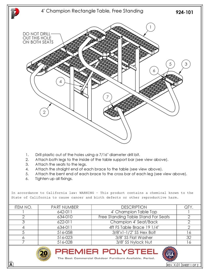 PREMIER POLYSTEEL 924-101 manual